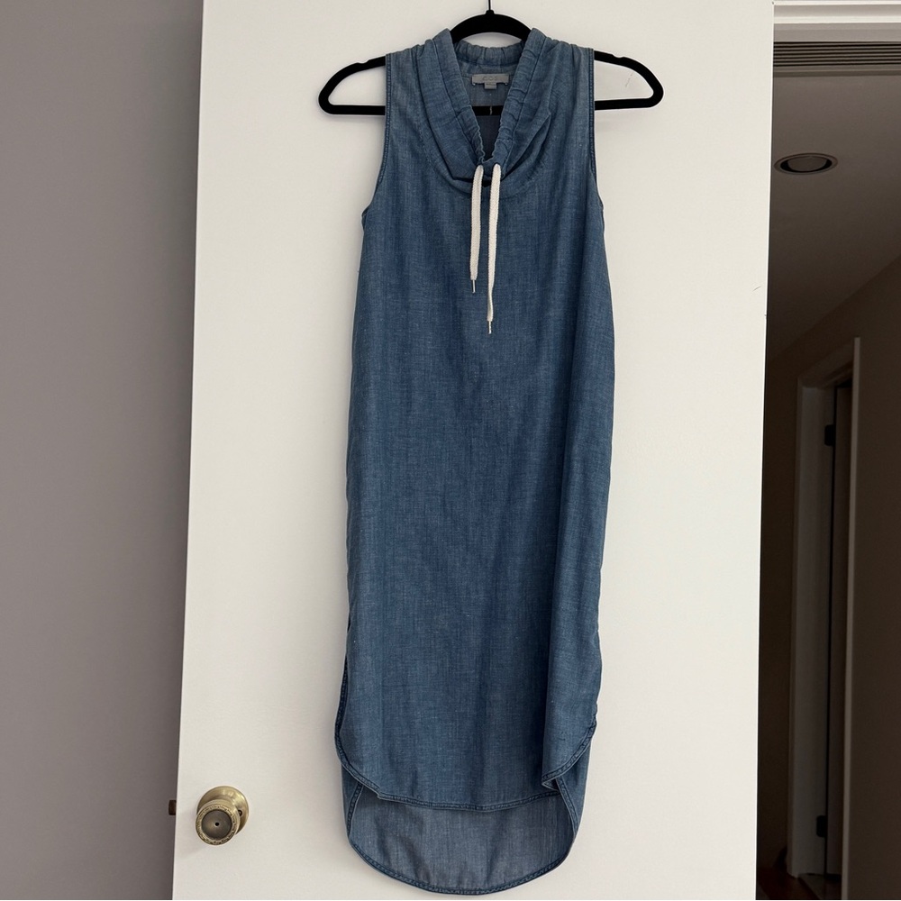 COS 100% cotton denim sleeveless dress